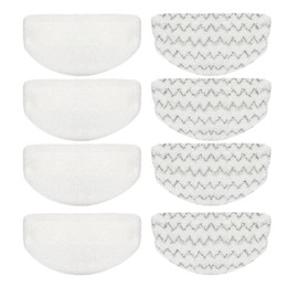8 Pack Steam Mop Pads for Bissell Powerfresh Steam Mop 1940 1440 1544 1806 2075 Series, Model 19402 19404 19408 19409 1940A 1940F 1940Q 1940T 1940W B0006 B0017, Microfiber Washable, Reusable