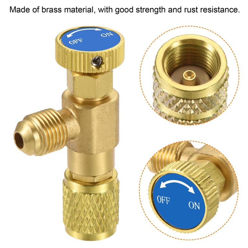 sourcing map Charging Valve Safety Valve Quick Coupling Air Conditioning