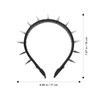 Holibanna Spiked Headband Gothic Headpiece Spiky Headpiece Rock Headwear Cosplay