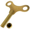 4mm Winding clock key winged type brass key grandfather winder