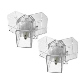 cezelux 2 Pack Hexagon Garage Light Connectors 120° Y-Connector 2 Pin 3 Way LED Garage Light Copper Pin DIY Hexagon Accessories Replacement/Spare for Honeycomb Lighting Systems