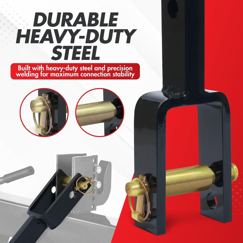 Rinkou 3 Point Quick Hitch Adapter for Tractors - |