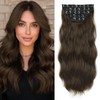 Brown Wavy Clip-in Hair Extensions for Halloween & Christmas Parties