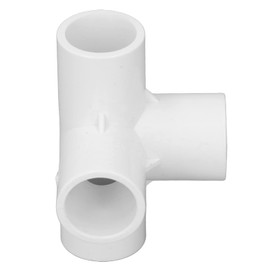 Pipe Fitting, 10 Pieces, 4 Way PVC Connectors, Furniture Quality 3/4 Angle Pipe Connectors for PVC Shelf, Garden Support Structure, Bearing Frame, Angle Fittings (WHITE)