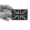 Ivamis Black and White UK Flag Patch- 3x2 inch -
