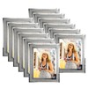 Calenzana 12 Pack 5x7 Sparkle Glass Picture Frame, Glitter Edge