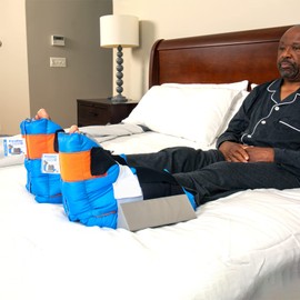 Sage Stryker Prevalon Heel Protector III – 1 Heel Protector - Cushioned Boot for Heel Pressure Relief with Stabilizing Wedge for Bed-Bound Individuals – Petite Size