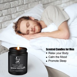 Gifts for Dad, Dad Gifts from Daughter Son, Fathers Day Birthday Gifts for Dad Grandpa, Gifts for Dad Who Wants Nothing, Soy Candle, Long Burning & Highly Scented