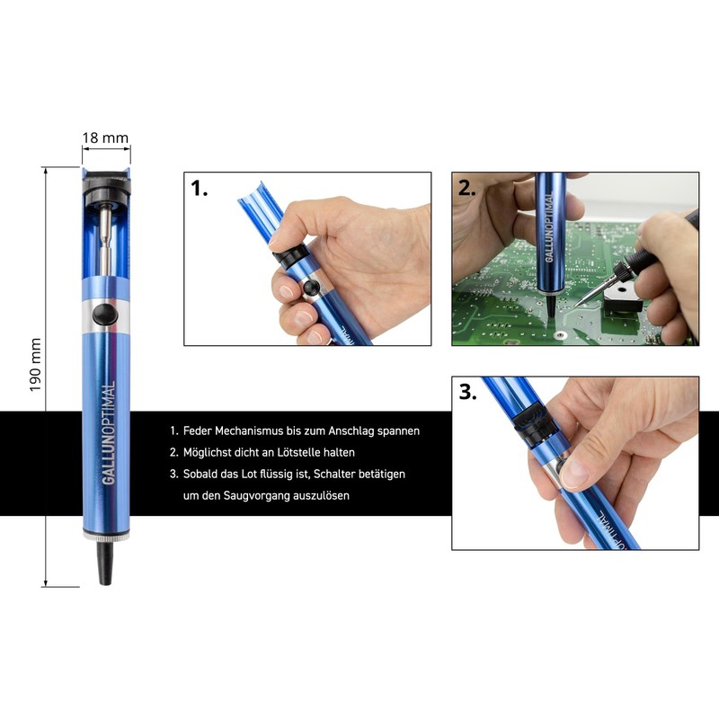 GALLUNoptimal Soldering Tool Set 6-Piece Soldering Tool + Professional ESD