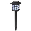 8pcs Warm White LED Solar Lantern Torch Light Garden Landscape