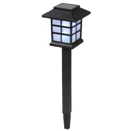 8pcs Warm White LED Solar Lantern Torch Light Garden Landscape Lighting ABS PC Aluminum Body Light Sensor ROHS Certified AAdefault: default title