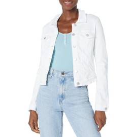 Guess Women's Sexy Trucker Jacket, White, Extra Small