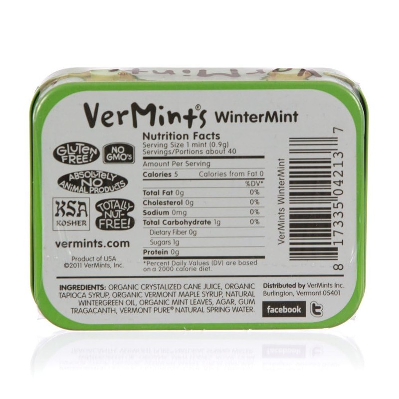 Vermints Wintermint Breathmints (6x1.41 Oz)