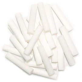 zison 24 Pack Cotton Wick Essential Oil Inhaler Replacement Kit,Highly Absorbent Cotton 4 cm (1 5/8 inch) Blank Nasal Sticks, 2 Mini Droppers.for Essential Oil Inhalers.