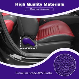 PDKLIN for Challenger Seat Back Adjustment Handle Trim Cover Fit for Dodge Challenger 2010-2023 Purple Interior Accessories 2pcs