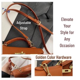 Crossbody Bags For Women PU Leather Trendy Shoulder Bag with Adjustable Strap Cross Body Bag Women's Handbags Purse (White)