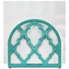 Blue Donuts Cast Iron Classic Napkin Holder - Turquoise