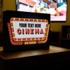 Personalised Light Box A4 Size XL Cinema | Custom 80s