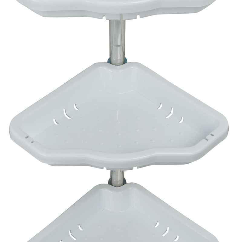 Bath Bliss Aluminum Corner Shower Organizer | 4 Tier |