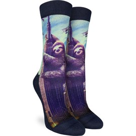 Good Luck Sock Women's Slothzilla Socks, Adult, Shoe Size 5-9