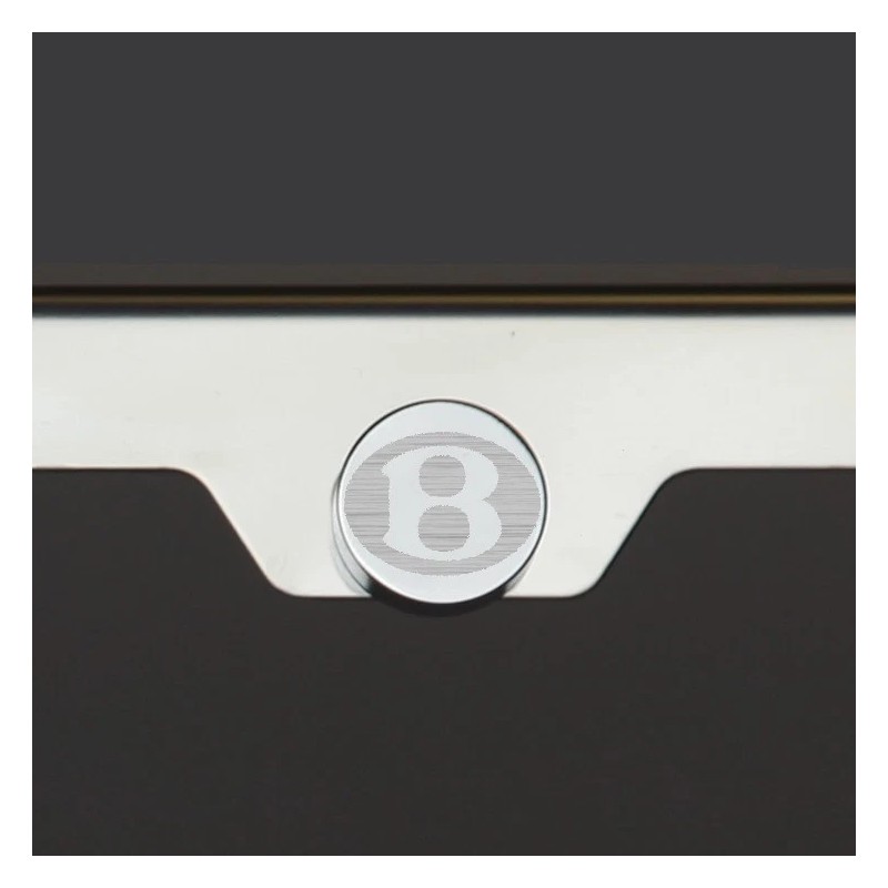 KA T304 Chrome Polished Bentley Laser Etched Engraved License Plate
