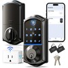 Veise Wi-Fi Keyless Entry Door Lock with Fingerprint, Remote App