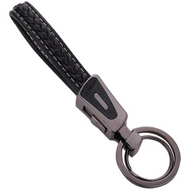 AIXUAN Genuine Leather Keychain, Unique, House/Car Key Holder, 2 Rings,(Type 3)