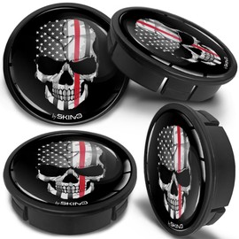 SkinoEu 4 x 60mm ABS Car Alloy Wheel Centre Universal Rims Hub Center Caps Auto Tuning Skull Usa Flag CXZ 5