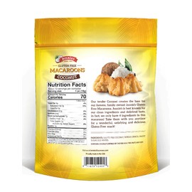 Jennies Organic Coconut Macaroons, 8 oz | Dairy Free | Peanut Free | Gluten Free