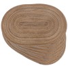 Noctiflorous Oval Braided Placemats 12x18 Inch Table Mats Set of