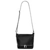 Cluty Women's Shoulder Bag Genuine Leather 020960, black