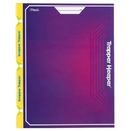 Mead Trapper Keeper Snapper Trapper 2-Pocket Portfolio, 12 x 9.38 x .12 Inches, Purple (72658)