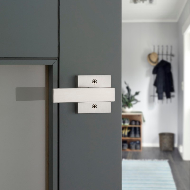 Kwikset Singapore Interior Passage Door Handle, Lever For Closet and