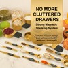 Gold Magnetic Measuring Cups & Spoons Set of 16, 7