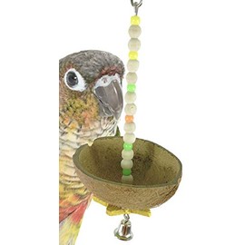 Bonka Bird Toys 839 Coco Hanger Bird Toy Parrot Cage Nest Cages Conure Nesting Parakeet Canary Finches Cockatiel Nests Material Budgie Hideaway Coconut