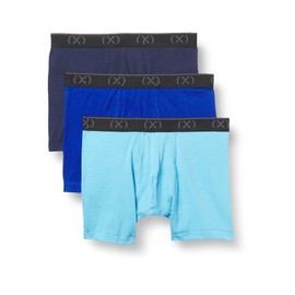 2(X)IST Men's Extreme Cotton Stretch 3 Pack Boxer Brief 6'' Inseam