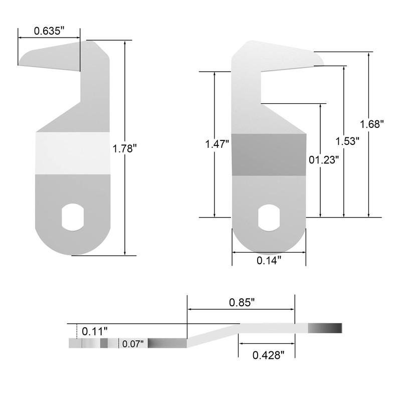inBovoga 2 Pack Tool Box Locks with Keys, Hook Cam,