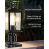 ZILLSEA Dusk to Dawn Outdoor Post Light, Oil-Rubbed Bronze Pole