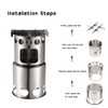 Lixada Portable Stainless Steel Lightweight Wood Stove Outdoor Cooking Picnic