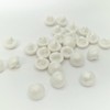 MajorCrafts 24pcs 11mm High-Grade Acrylic Small Round Mushroom Shank Sewing