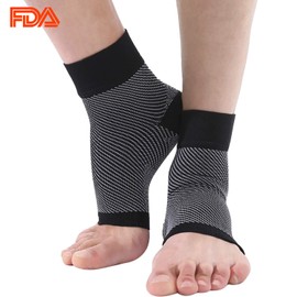 Calcetines de compresión Beccis para pies de 20 a 30 mmhg con soporte de arco para hombres y mujeres, cuidado 24/7 pies – mejor para fascitis plantar, tendinitis de Aquiles, esguinces de tobillo, hinchazón