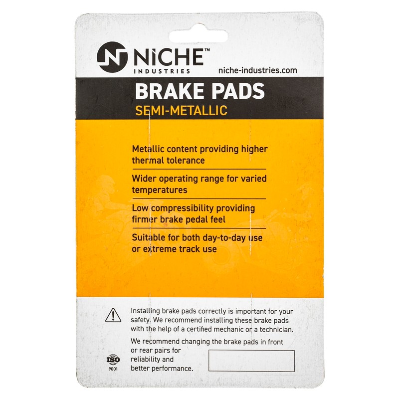 NICHE Brake Pad Set for Honda Goldwing 1800 F6B 06456-MCA-016
