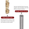 sourcing map Twisted Drill Bit 4.7 mm Titanium Coated (HSS-E)
