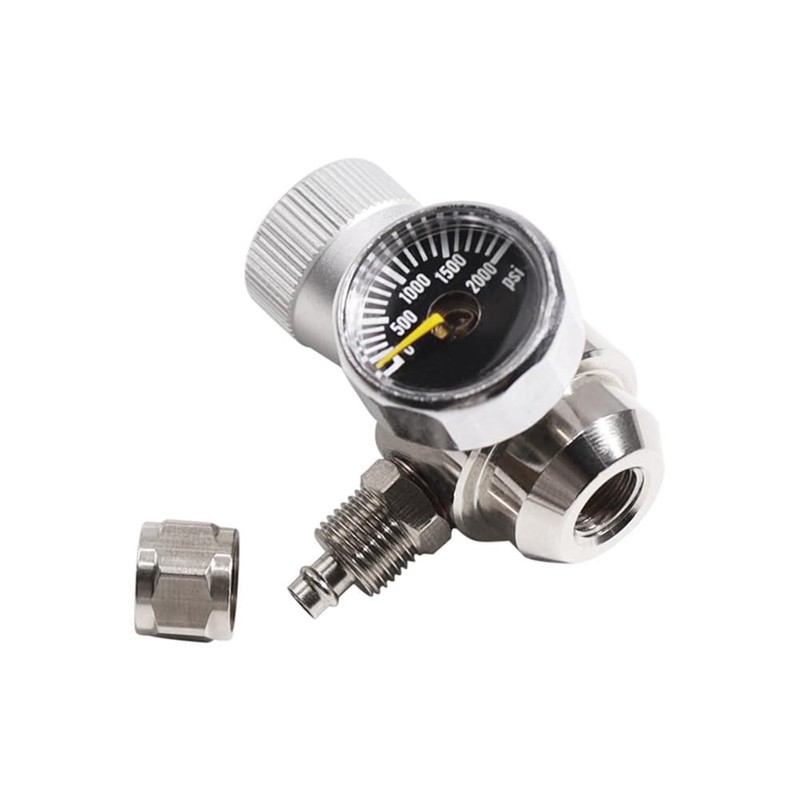 Aquarium Regulator CO2 Regulator 2000psi Pressure Gauge for 6mm Suction