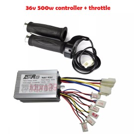Scooter 36V 500W Brush Motor Speed Controller Twist Throttle Kit  E-Bike Razor