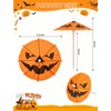 120Pack Halloween Pumpkin Drink Cocktail Umbrellas Picks