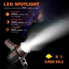 GOODSMANN Spotlight Rechargeable LED Spot Light Flashlight 2000 Lumen Waterproof