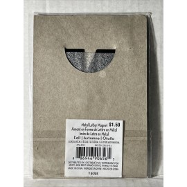 Metal Letter Magnet 4” x 3.5”  Letter N New