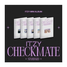 ITZY CHECKMATE 5th Mini Album Standard Edition Random Cover CD+1p Mini Folding Poster On Pack+68p Photo Book+2p Photo Card+1p Lyric Paper+1ea Sticker+Tracking Sealed