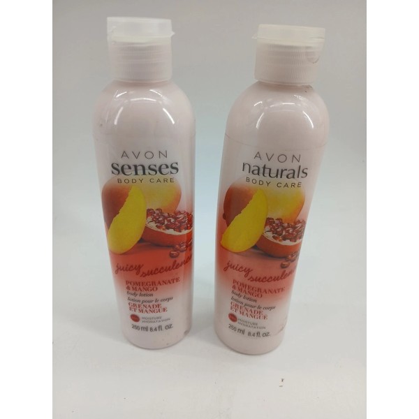 (Lot Of 2) Avon Senses Pomegranate & Mango Body Lotion